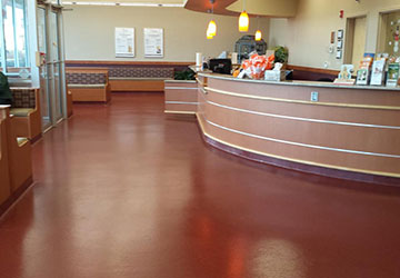solid color epoxy flooring