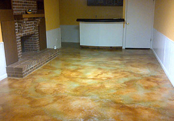 concrete stain flooring